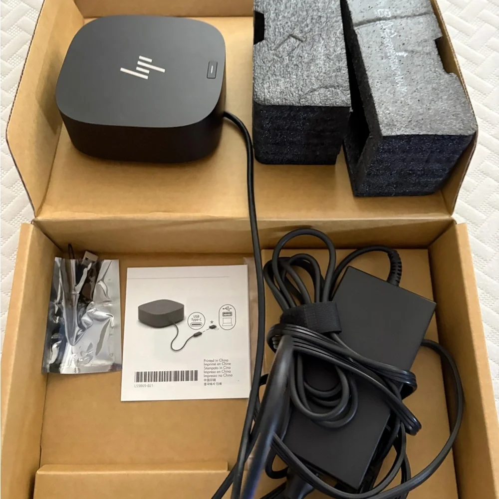 HP USB-C G5 Dock Docking Station Kit‎ with power cord New Tested